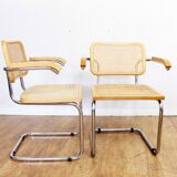 Pair of Marcel Breuer B64 chairs