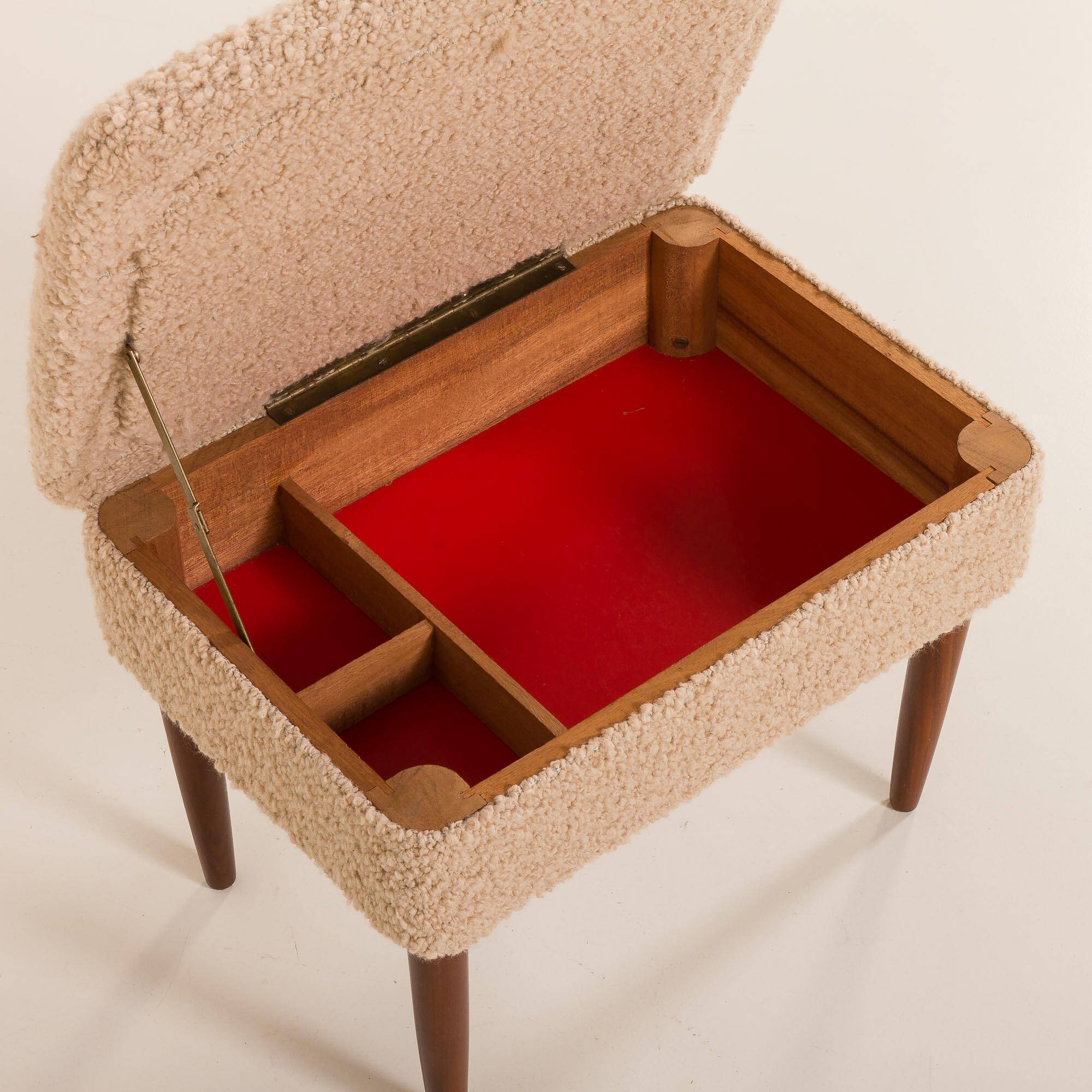 Danish mid-century modern footstool, 1960s