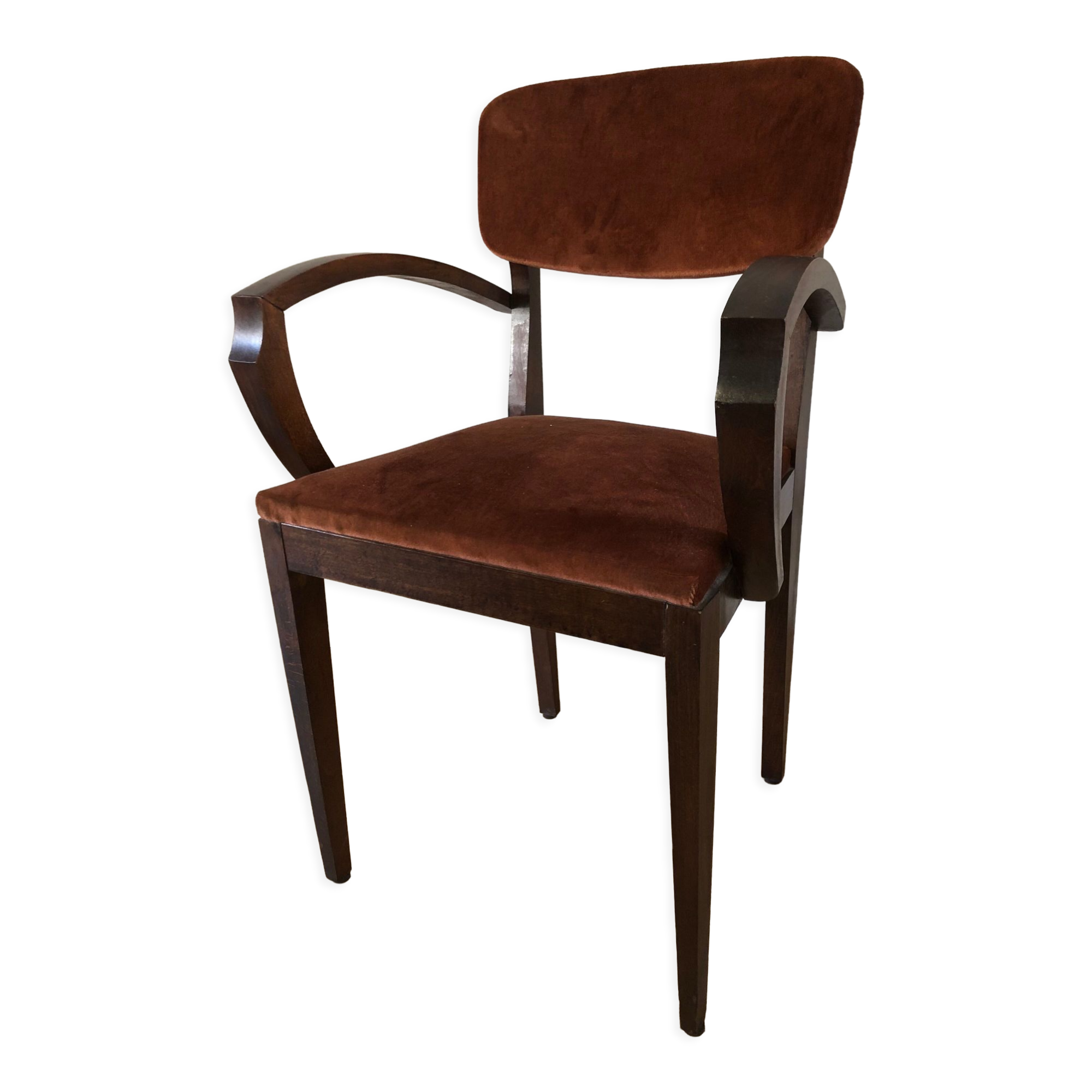 Vintage bridge armchair art Deco