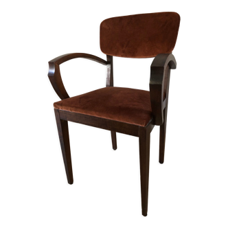 Vintage bridge armchair art Deco