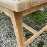 Rustic wooden farmhouse table