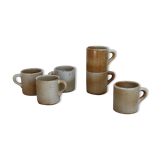 Set of 6 cups Grès du Marais