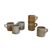 Set of 6 cups Grès du Marais