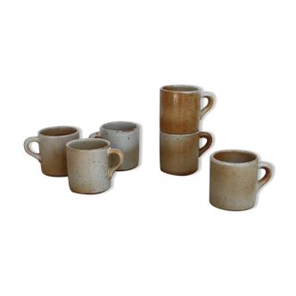 Set of 6 cups Grès du Marais