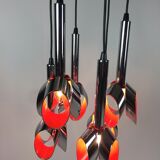 Suspension en métal chromé par Raak Amsterdam 1960 's