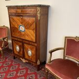 Writing desk of Louis XVI period in marquetry circa 1780