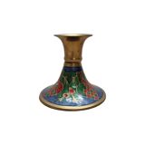 Bougeoir de Noël en laiton vintage