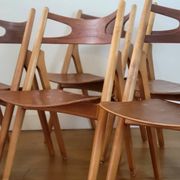 Set of five CH29 Sawbuck chairs by Hans J. Wegner for Carl Hansen & Søn