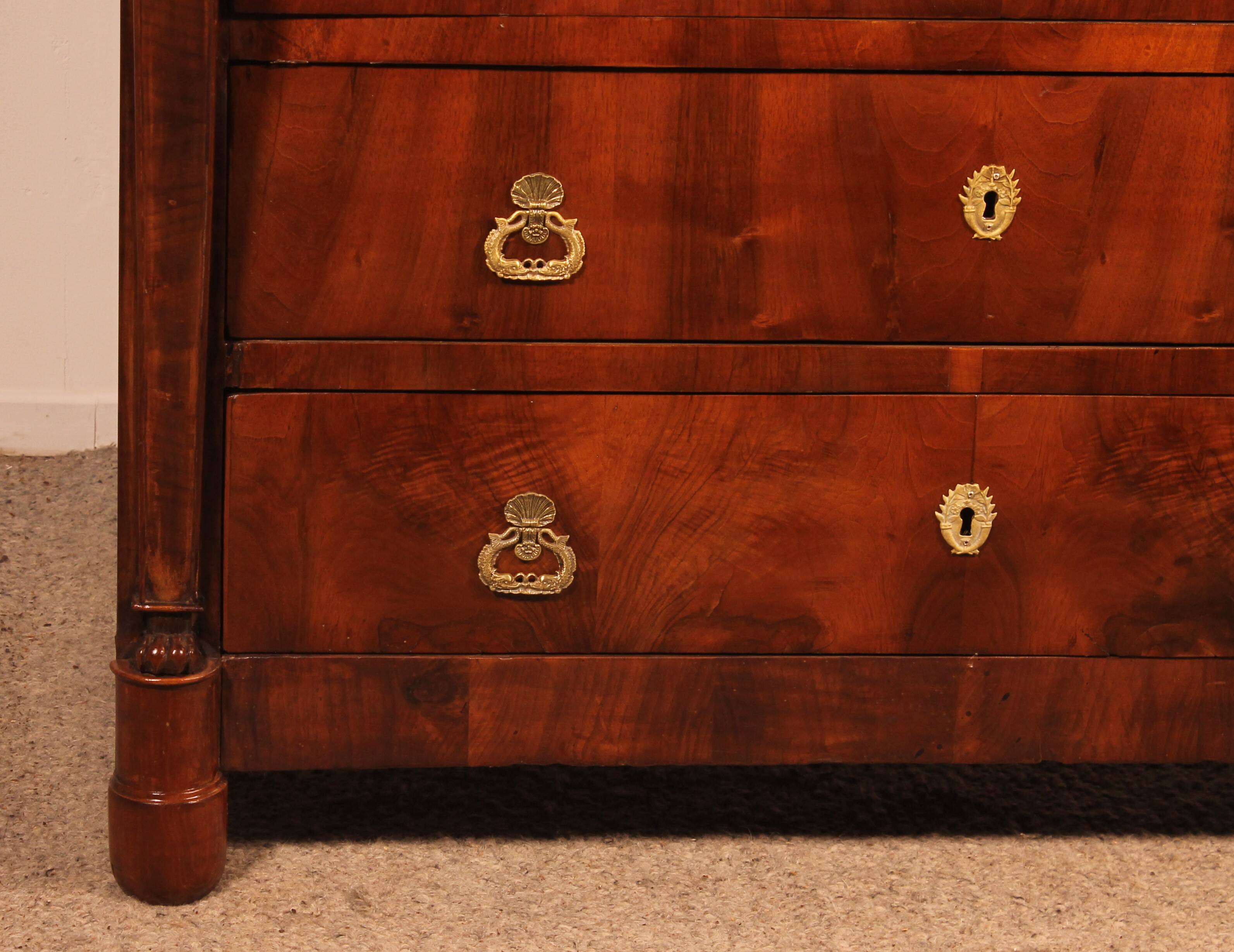 Restoration Period Chest of Drawers in Walnut