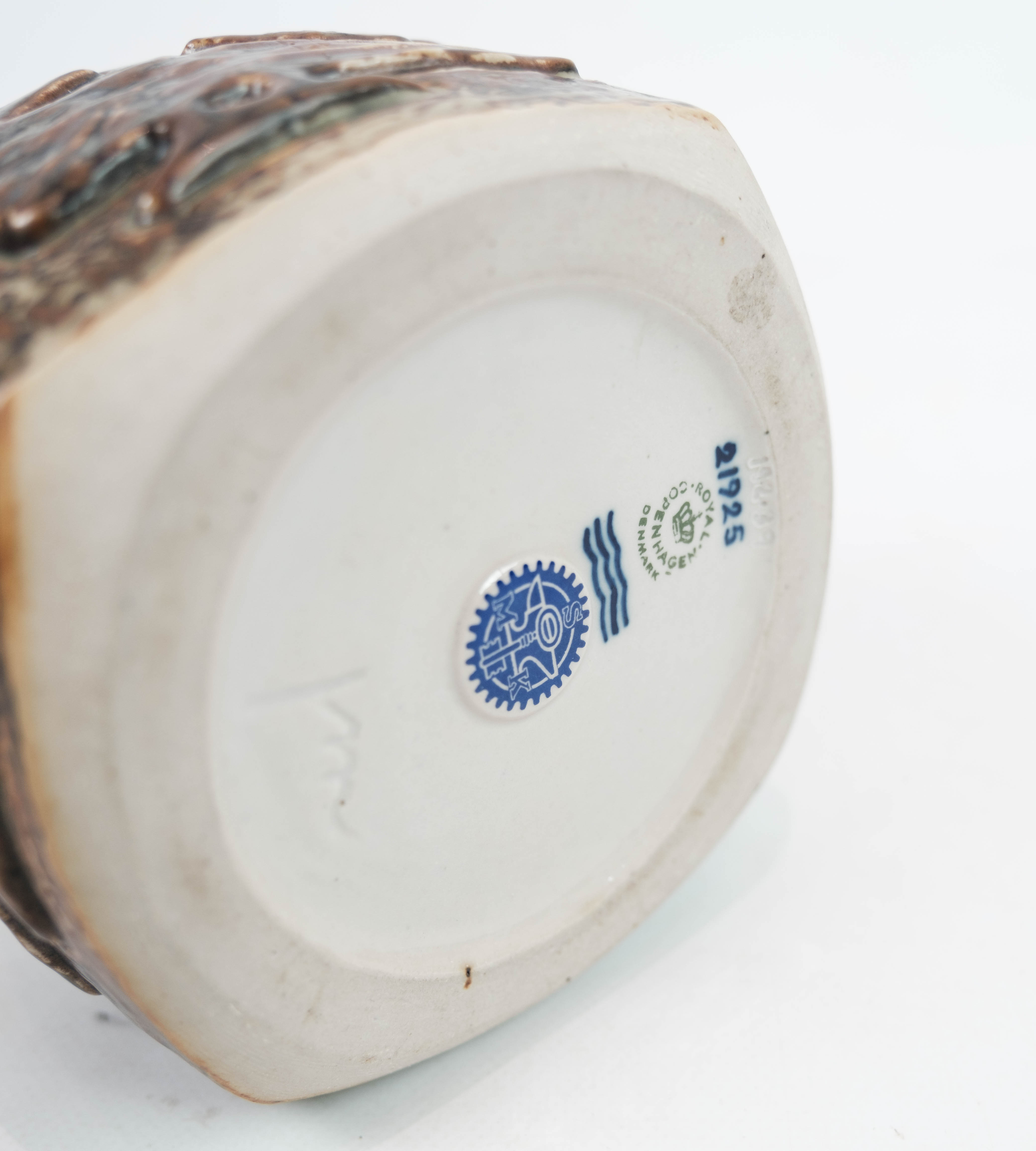 Stoneware vase in brown colours, no.: 21925, by Royal Copenhagen