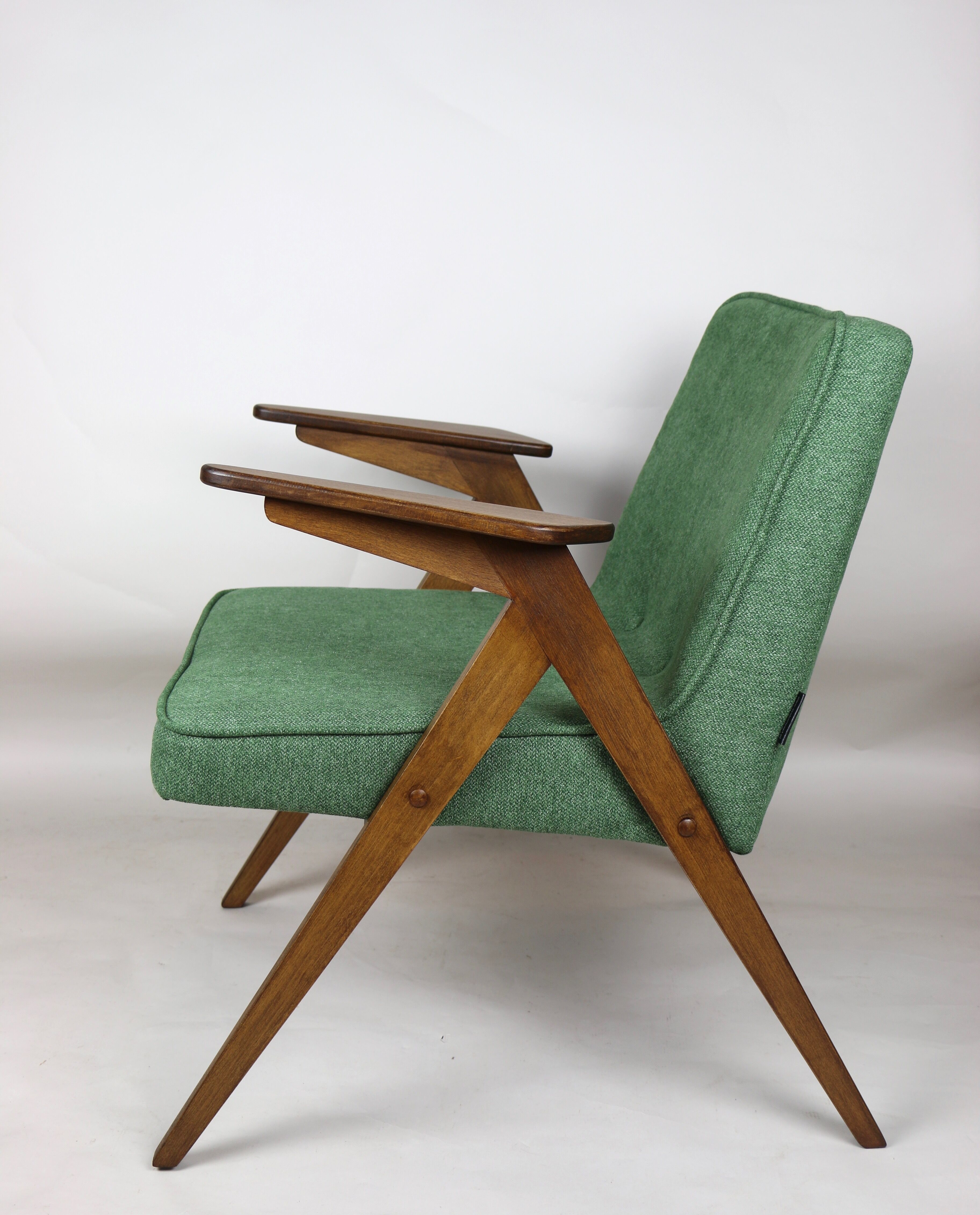 Green Bunny armchair by Józef Chierowski, 1970s