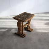 vintage nesting tables | side tables | side tables | oak
