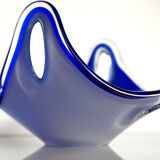 Glass art Coquille bowl by Paul Kedelv for Flygsfors