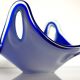 Glass art Coquille bowl by Paul Kedelv for Flygsfors