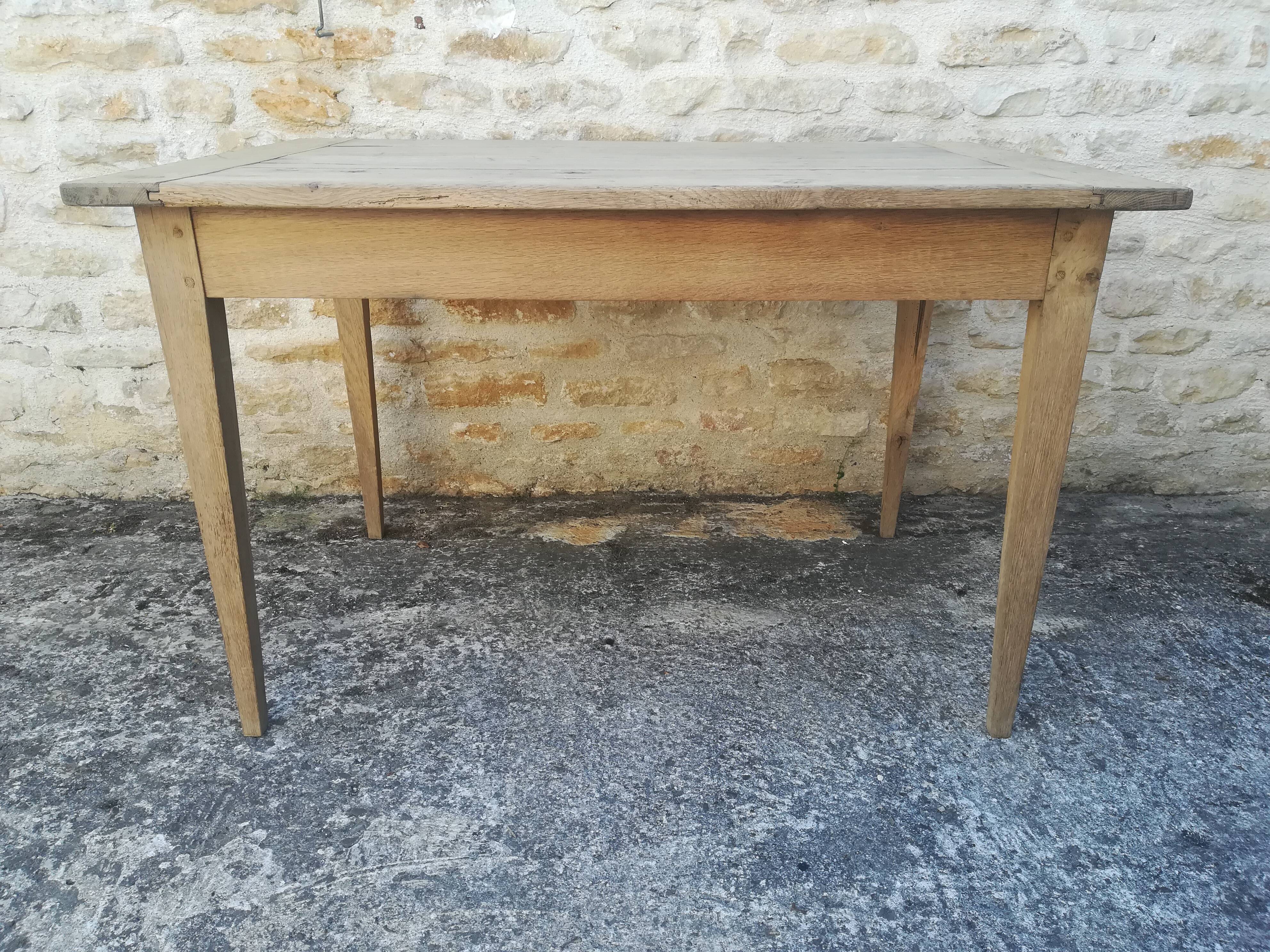 One drawer farm table