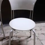 Ibisco model chair in black metal, by Giuseppe Raimondi