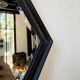 Miroir brutaliste losange en fer