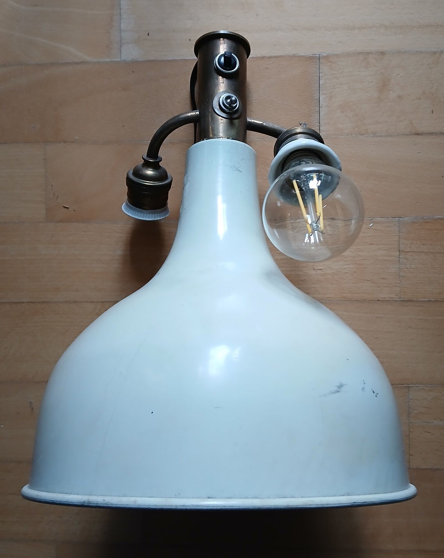 Industrial suspension retro sheet metal 3 lights