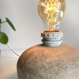 Lampe galet pierre naturelle vintage