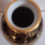 Double hand-gilded vase