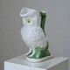 Large antique owl/owl earthenware carafe
