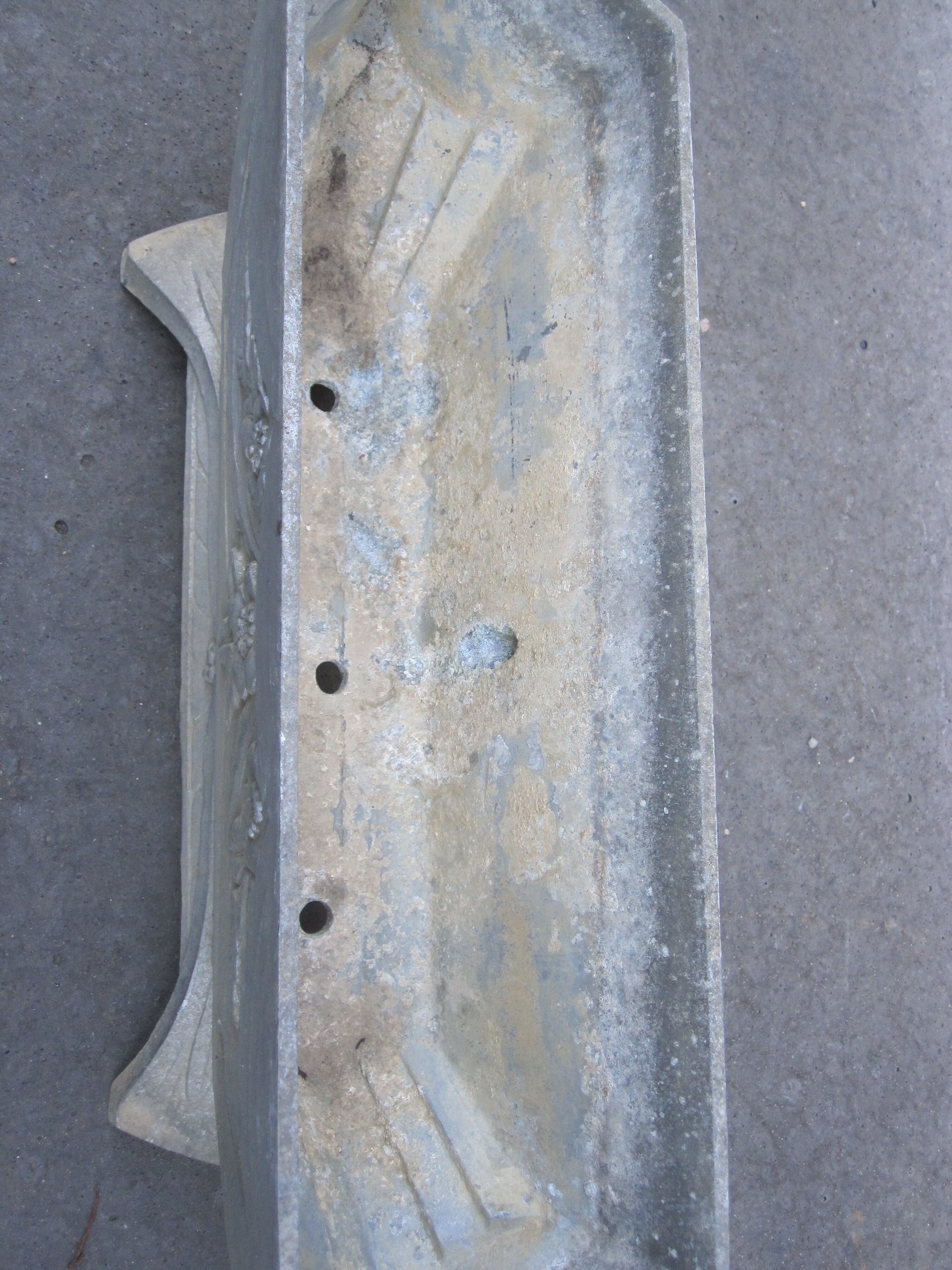 Planter aluminum art deco style