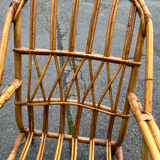 Vintage wicker armchair