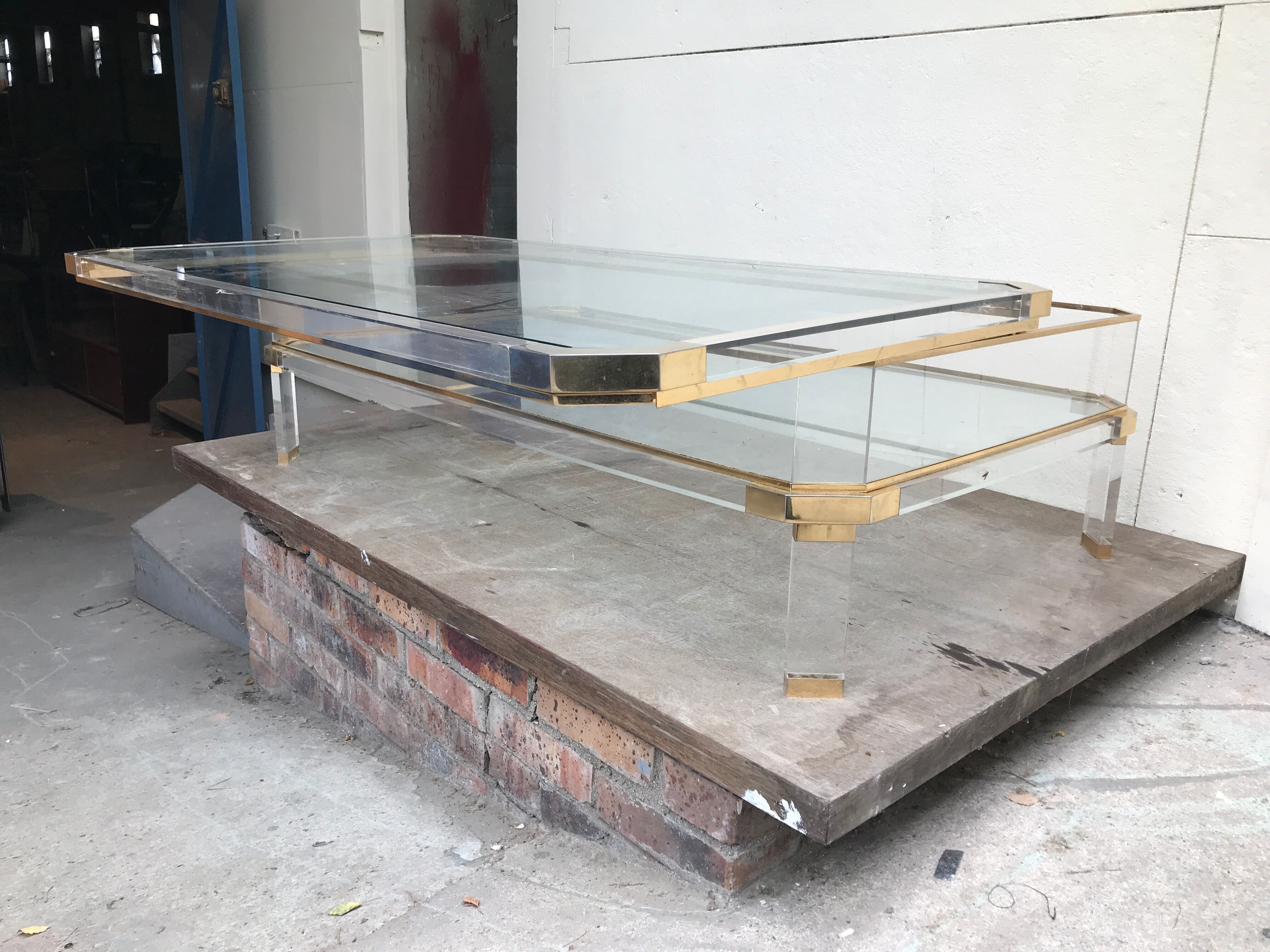 Plexiglas showcase coffee table
