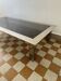 Rectangular coffee table in chrome steel and smoked glass from the 70s