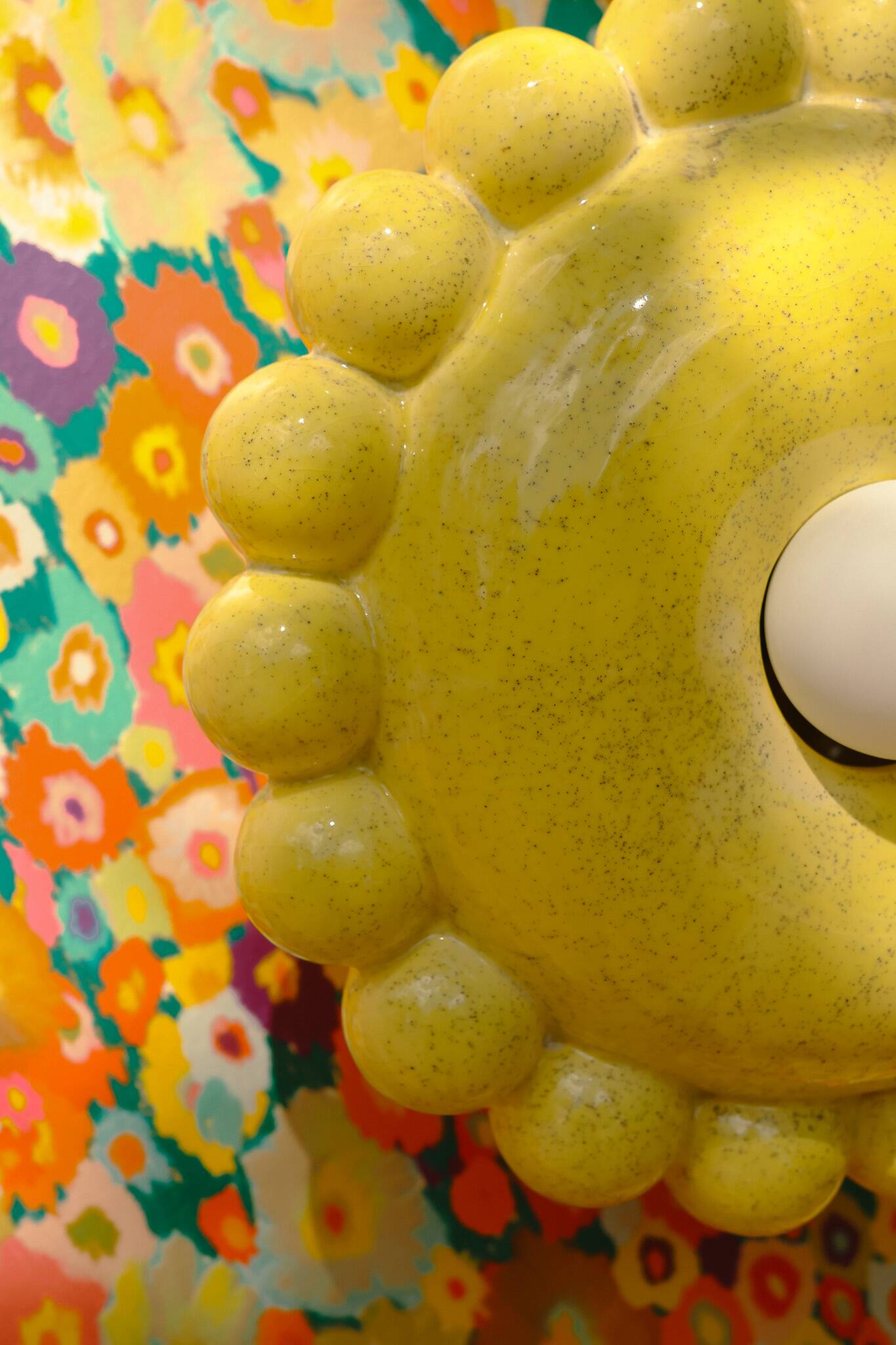 Luna Small Vanilla Yellow Wall Lamp