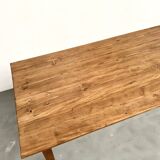 1950s farmhouse table, oak and pine