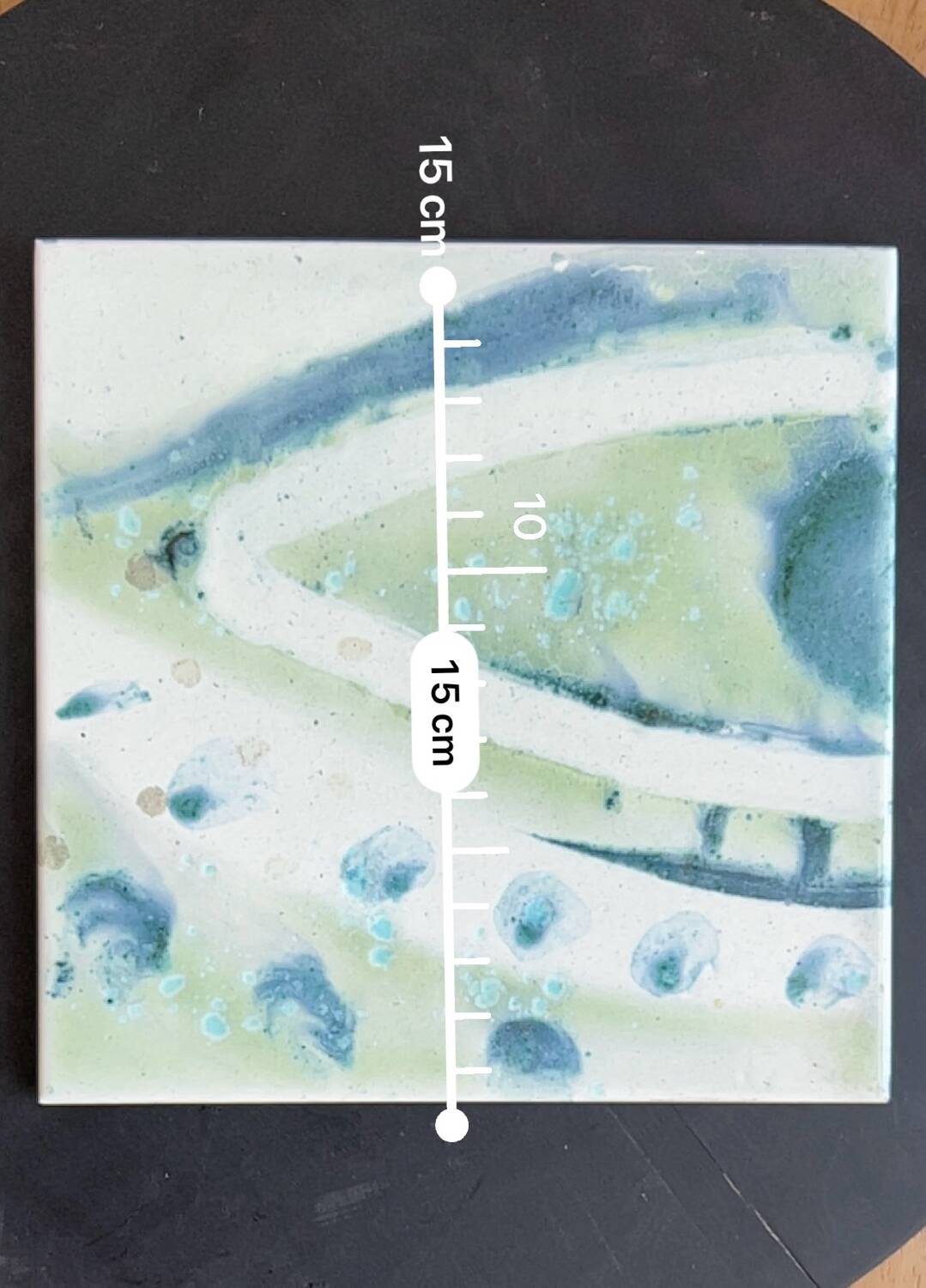 Gilliot ceramic tiles with abstract eye pattern, Belgium 1960