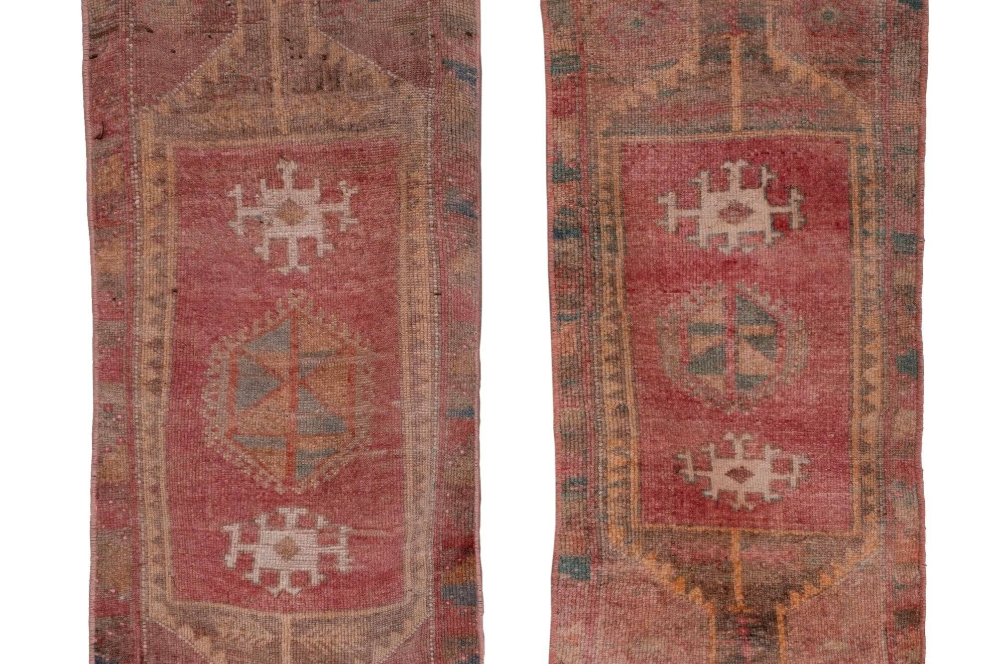 Vintage Turkish Oushak rug 48x106 cm (unique piece)
