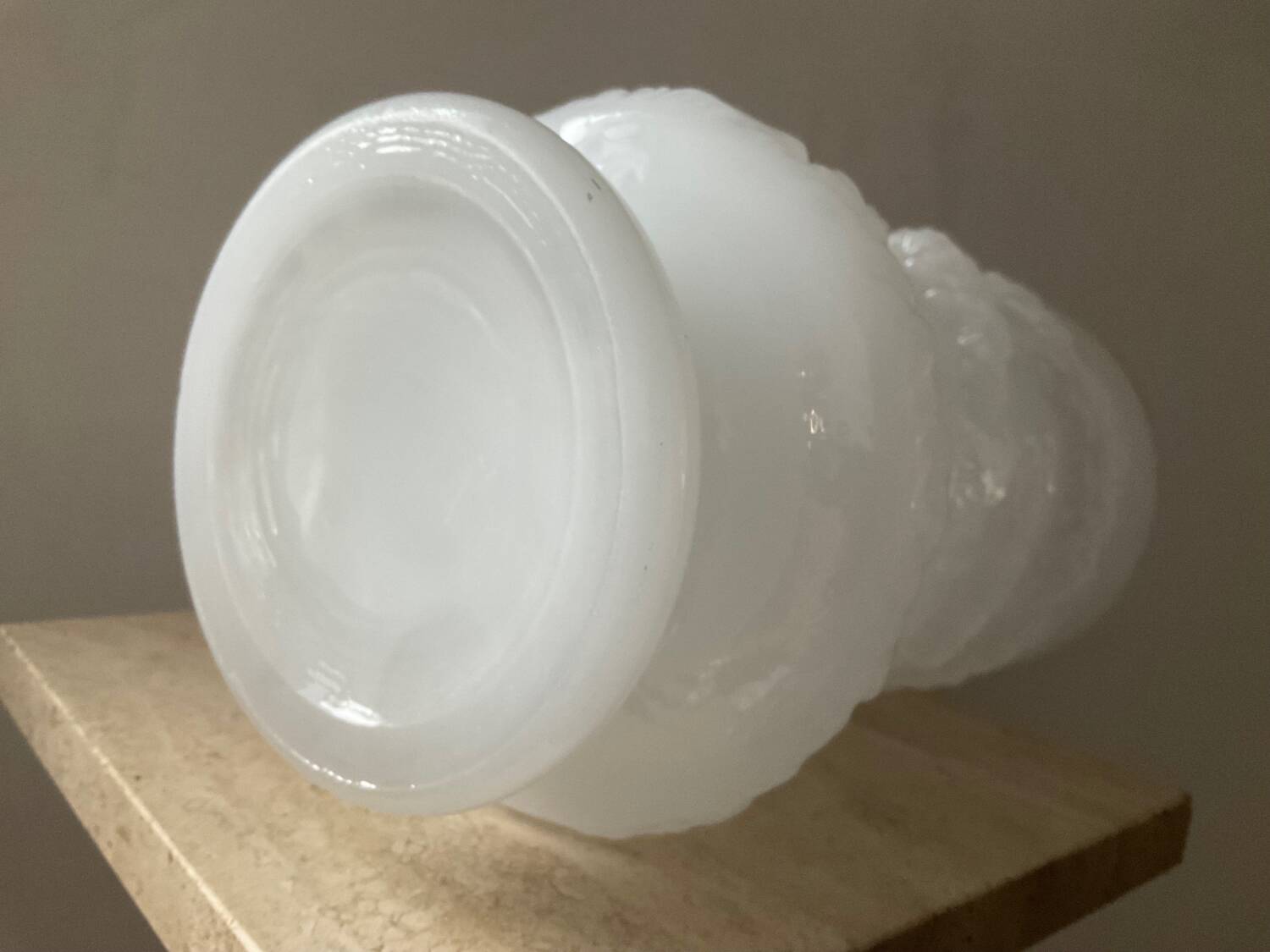 Large Art Deco opaline vase