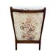 Vintage teak armchair with floral upholstery