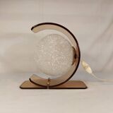 Vintage table lamp in plexiglass and Perspex