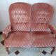 Two-seater non-convertible sofa