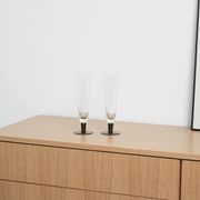 Pair of champagne glasses, Italian design, 1970s, production: Italy