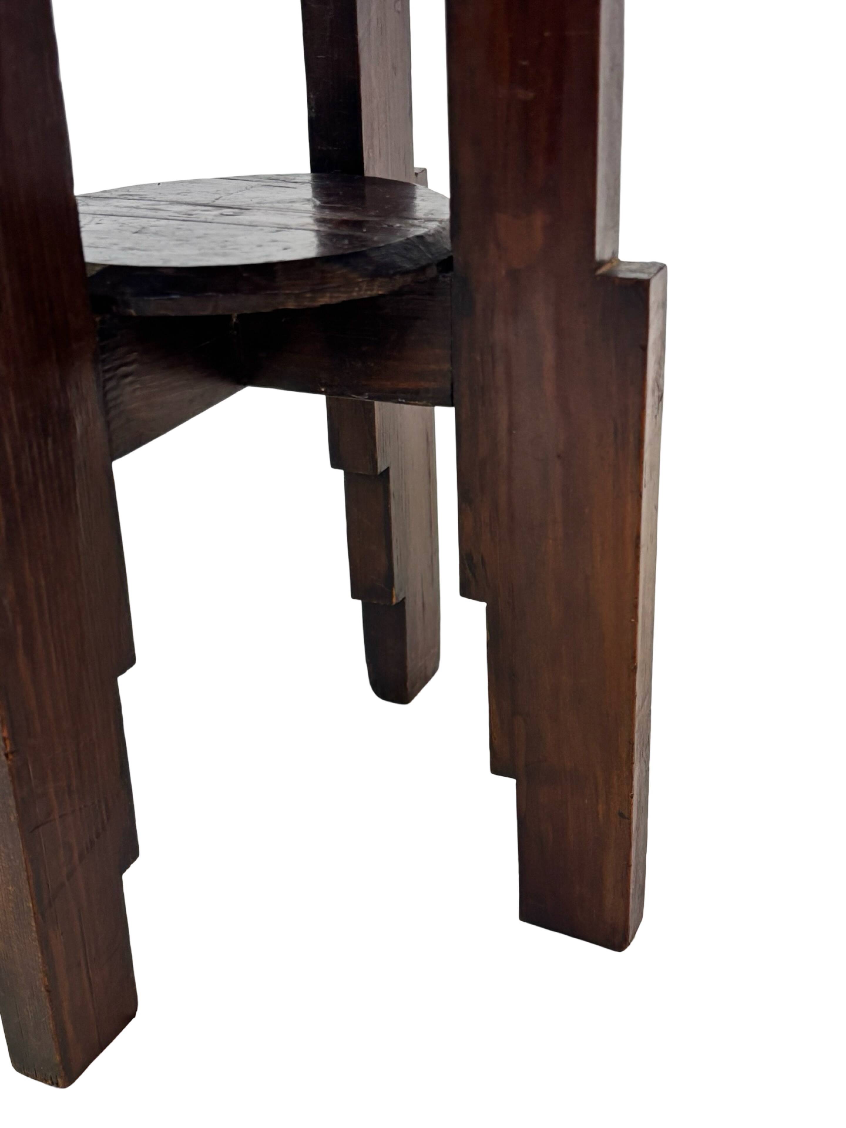 Support de plante Art Déco table d'appoint design École d'Amsterdam minimaliste