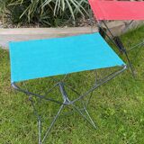 Blue folding stool 60s