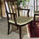 Suite de 4 chaises et 2 fauteuils anglais en acajou de la marque GPlan