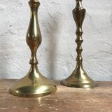 Brass candlestick duo