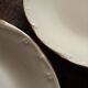 Lot 6 assiettes creuses avec plat rond porcelaine blanche dorure Sologne Lamotte