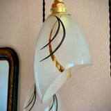 Suspension waterfall art deco tulips glass