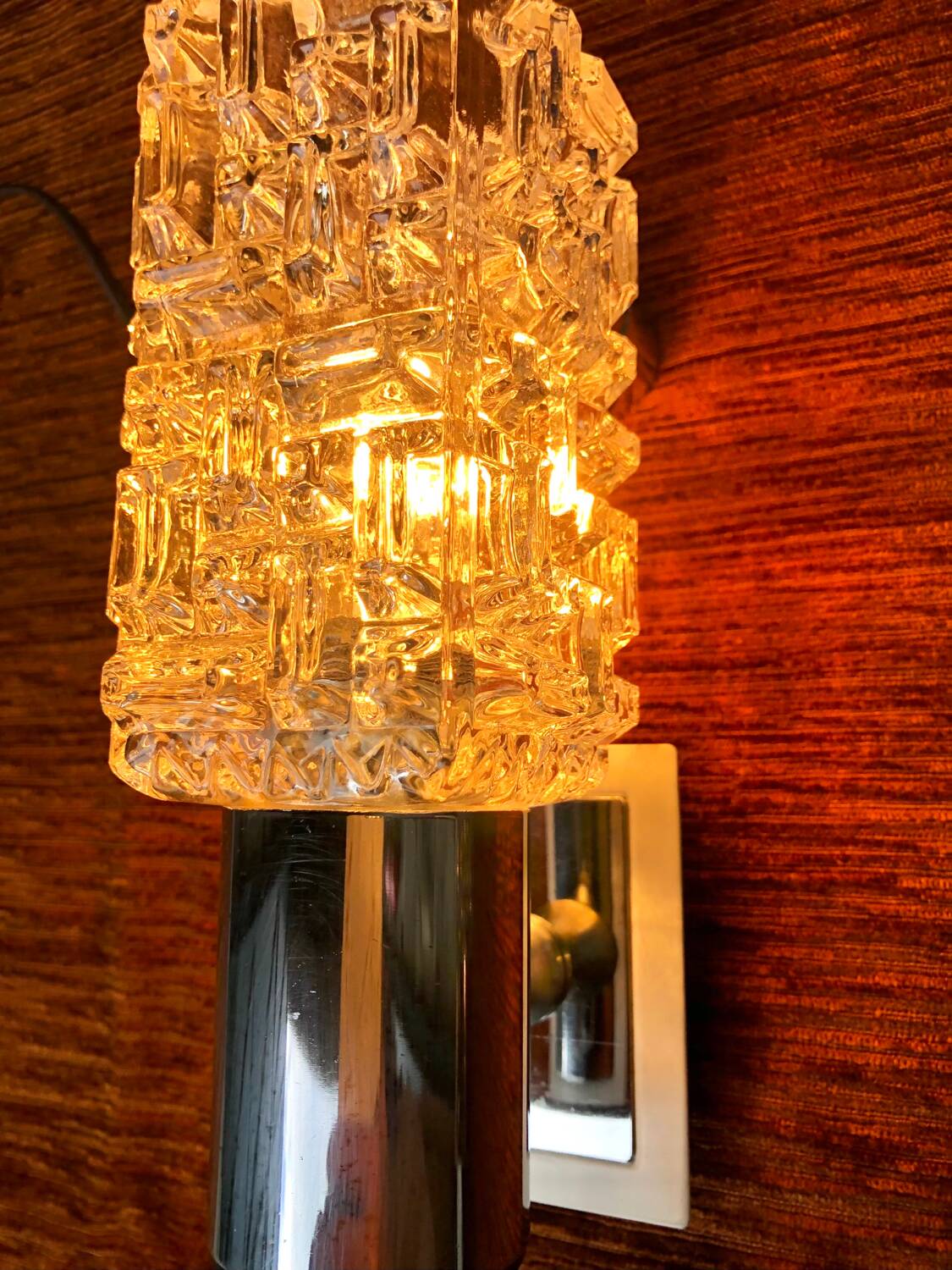 Pair of Targetti wall lights, 1970