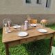 Patinated farm table