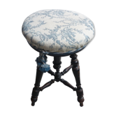 Napoleon III piano stool wood blackened