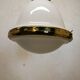 Brass and opaline hanging lamp
