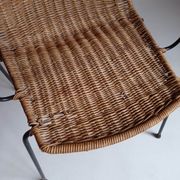 Wicker chair with Campo and Graffi armrests from the 60s.