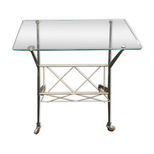 Table porte revu verre